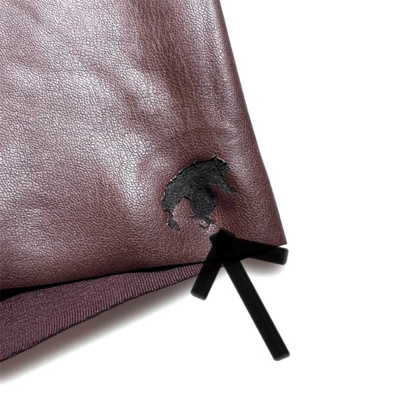 SKIMS Faux Leather Biker Short in Cocoa - Picture 6 of 6